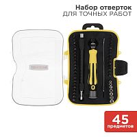 Набор отверток для точных работ Rexant 45 предметов 12-4706  картинка